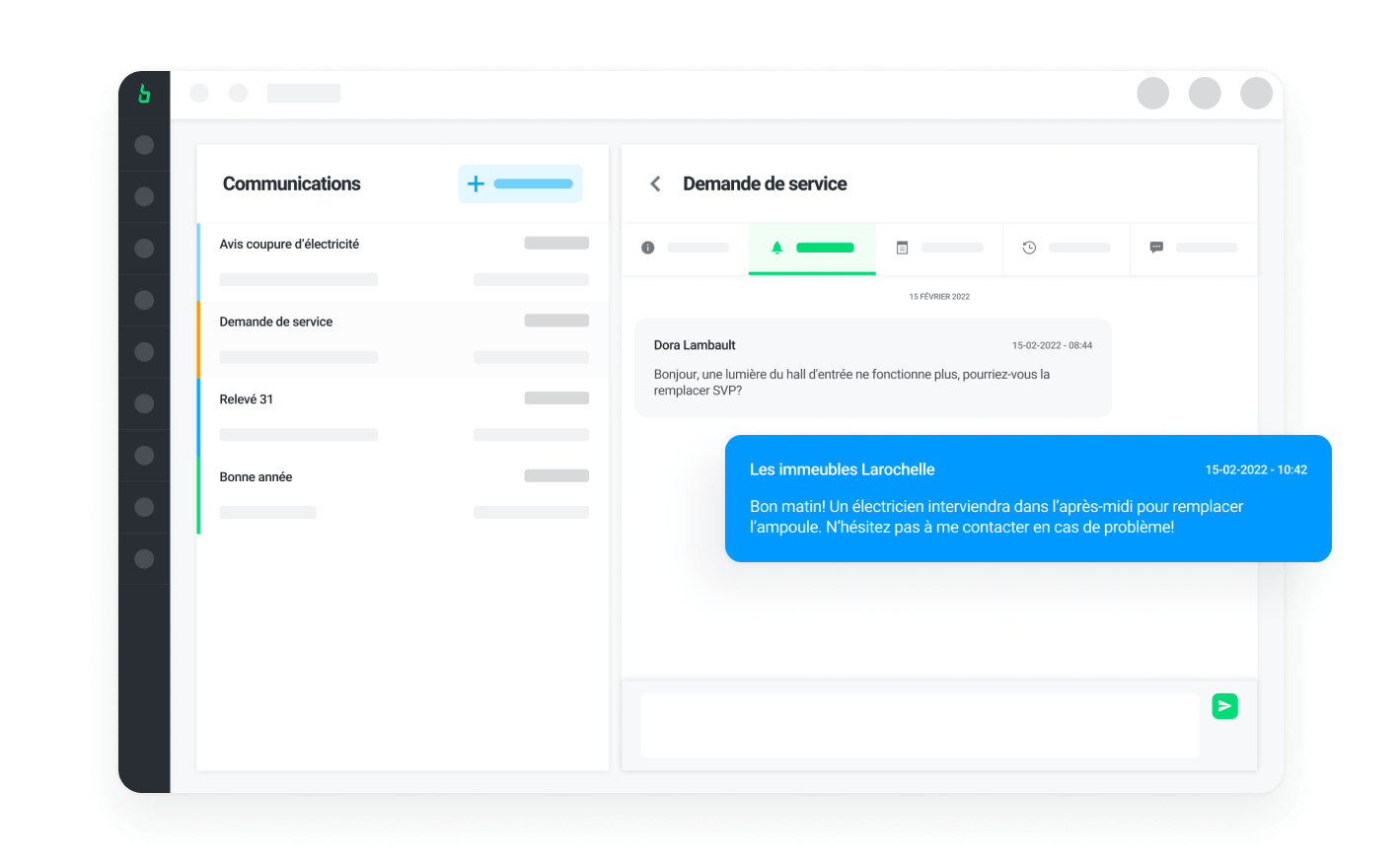 Avisez vos locataires de l'avancement de leurs demandes