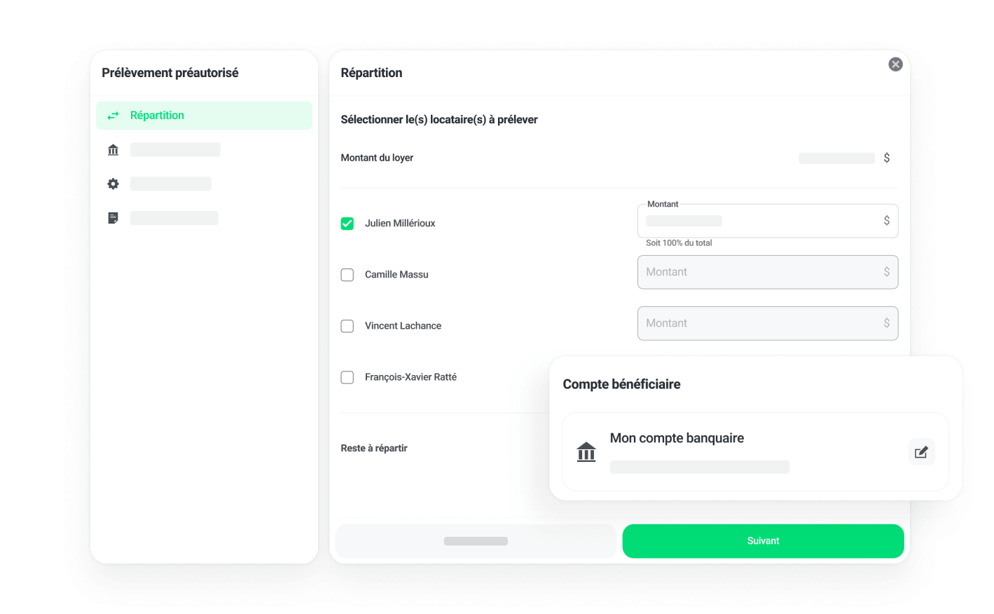 Configurez l’option de prélèvement pré-autorisé